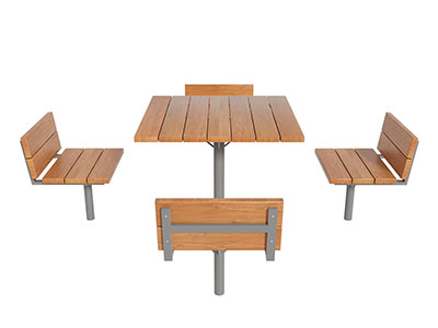 Стол со скамейками «Дружный квартет»