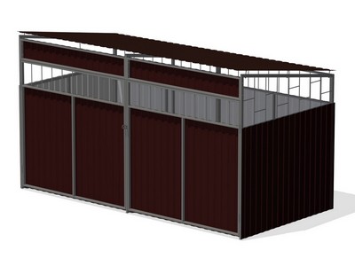 Навес для мусорных баков Мусороград 1