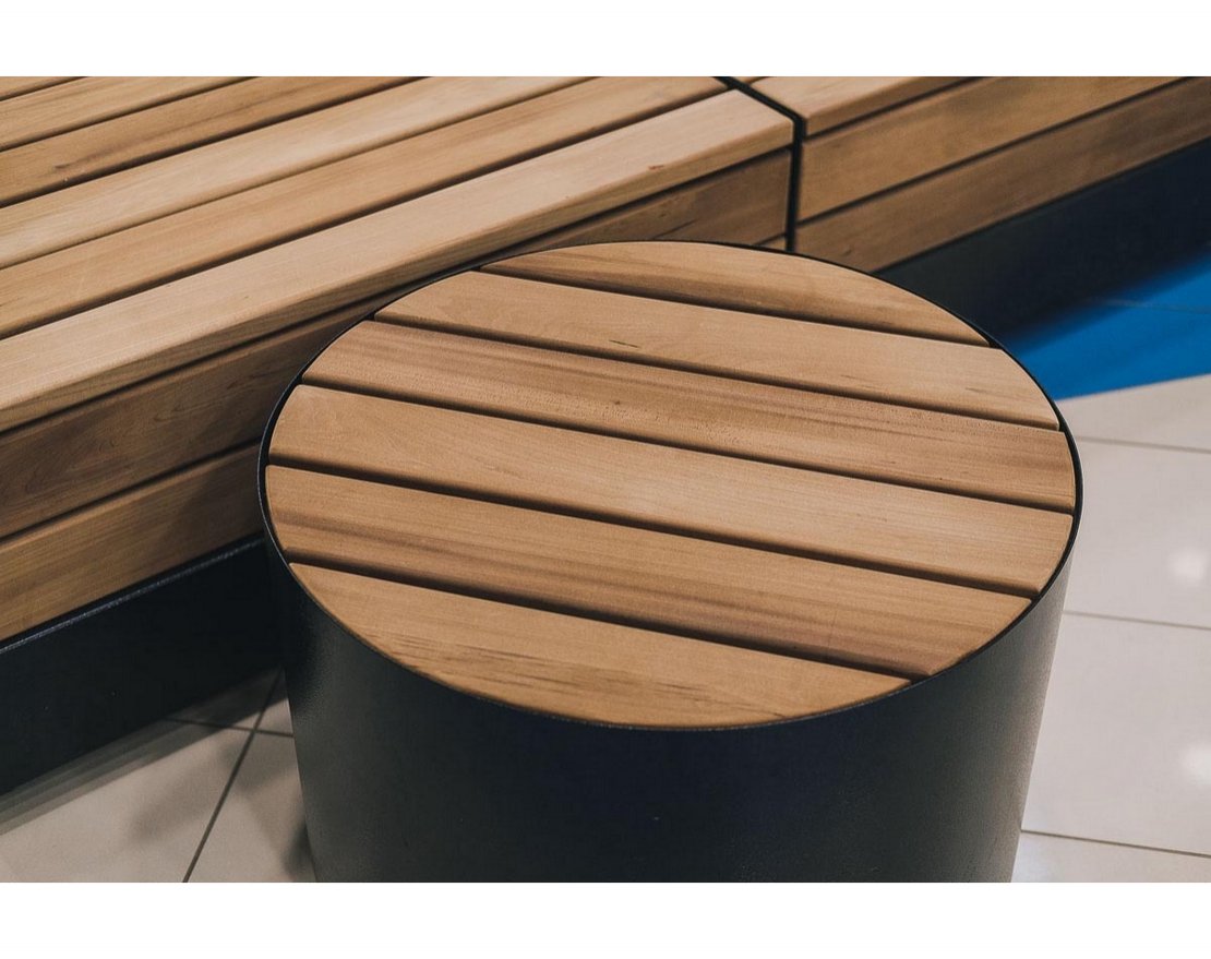 Скамья TORUDA сегмент 1 - круг малый - вид 4